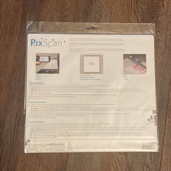 PixScan Mat. Cutting Area: 8.5” x 11.5” For use with Silhouette CAMEO. - Picture 2 of 2